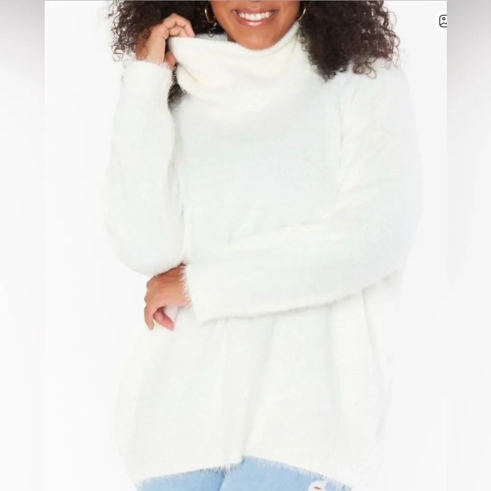 Show Me Your Mumu Fatima Turtleneck Sweater in Cream size M